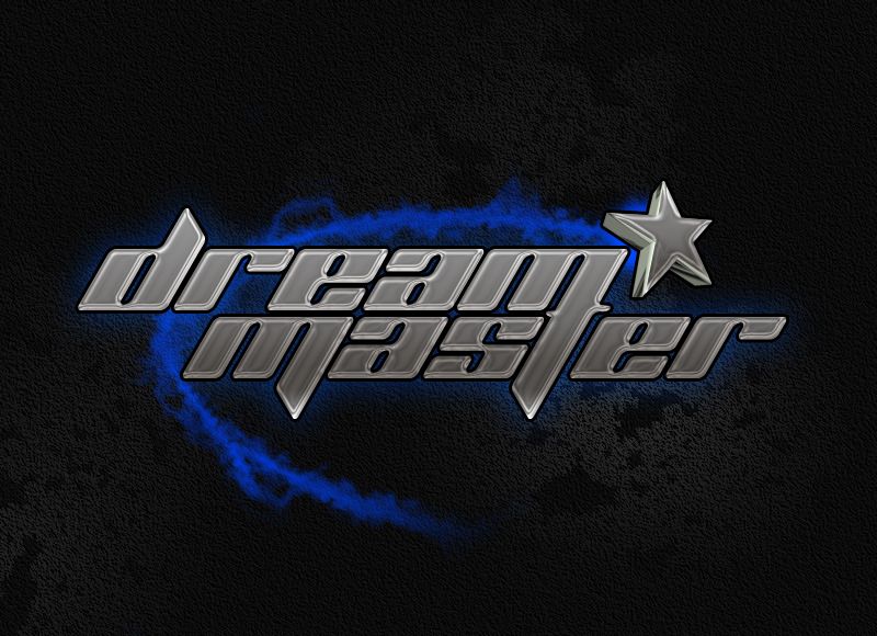 The DreamMaster logo with a background behind it.