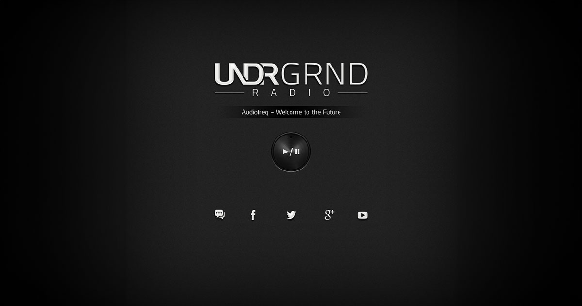 UNDRGRND Radio website image